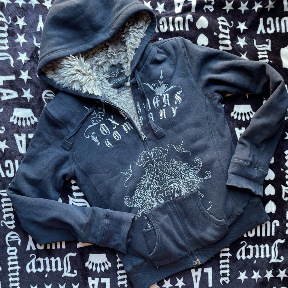 FOX RACING ZIP HOODIE FUR MEDIUM RARE 💀🏍